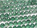 Green Quartz 64 Faceted Round 10 mm half or 1 strand beads (aprx.15 inch / 36 cm)