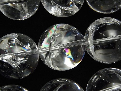 Rainbow Crystal Quartz, Round Gemstone Beads