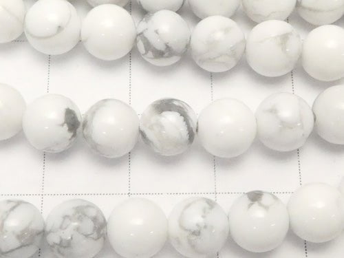 [Video] 1strand $4.79! Howlite Magnesite  Round 6mm 1strand beads (aprx.15inch/36cm)