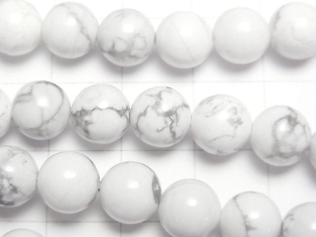 [Video] Howlite Magnesite  Round 8mm 1strand beads (aprx.15inch/36cm)