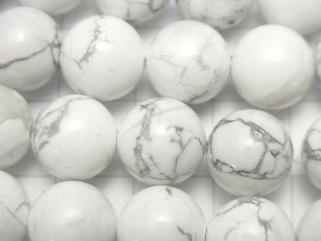 [Video] Howlite Magnesite  Round 10mm 1strand beads (aprx.15inch/36cm)