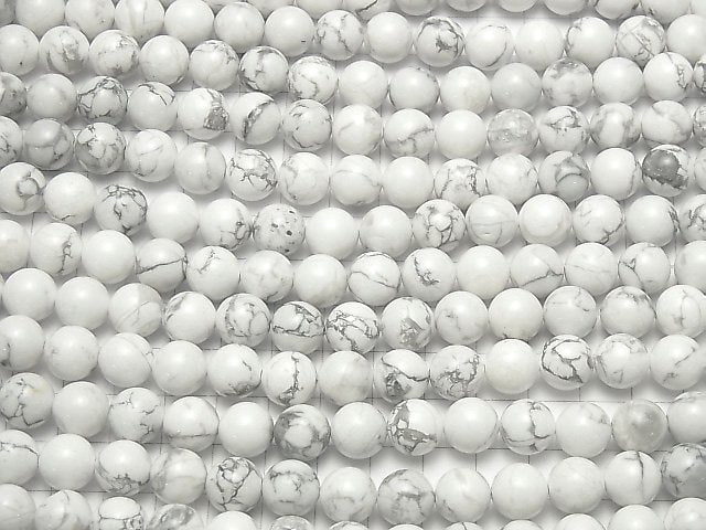 [Video] Howlite Magnesite  Round 10mm 1strand beads (aprx.15inch/36cm)