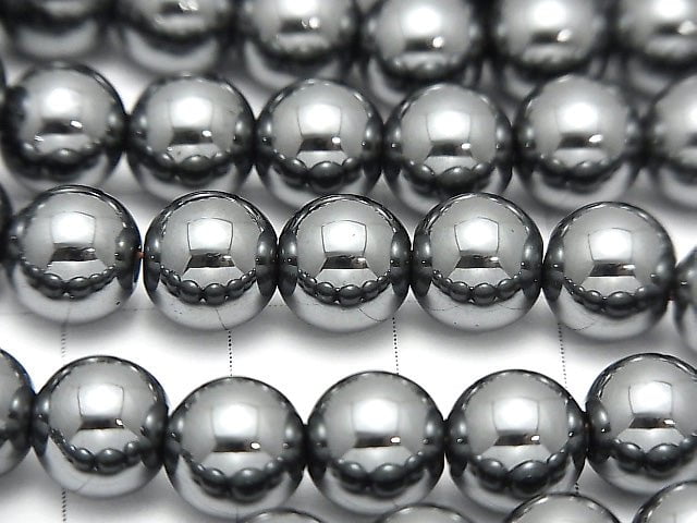 Hematite Round 8mm [2mm hole] 1strand beads (aprx.15inch / 38cm)