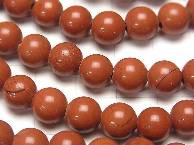 1strand $7.79! Red Jasper AAA Round 8mm [2mm hole] 1strand beads (aprx.14inch / 35cm)