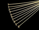 Silver925 Decorative Head Pin (with CZ) Clear [0.5x25][0.5x30][0.5x40] 18KGP 10pcs