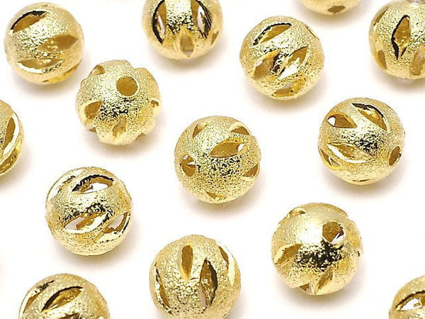 Metal parts design round 8mm gold color 10pcs