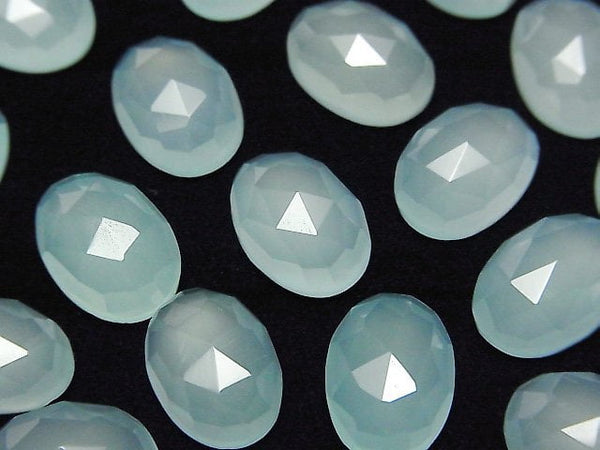 Chalcedony, Oval, Rose Gemstone Beads