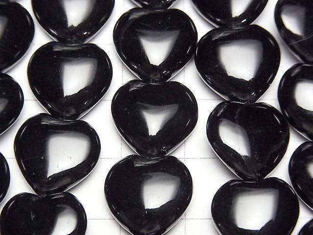 縞瑪瑙直孔心形14x14mm 半串或1串珠子 (約15英吋/36公分)