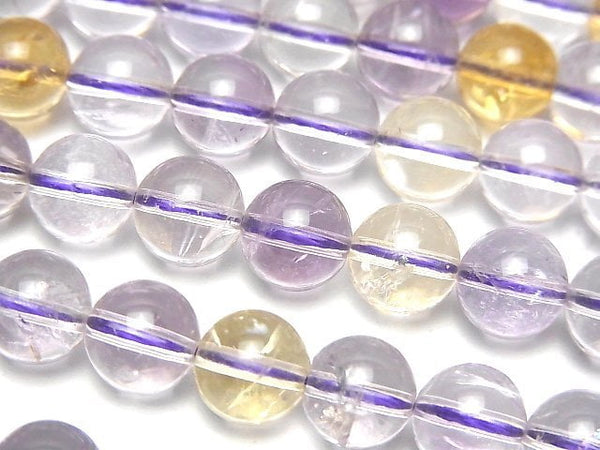 Ametrine, Round Gemstone Beads