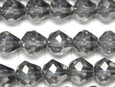 Silver Flash Crystal Faceted Drop 10x10x10mm half or 1strand beads (aprx.15inch / 36cm)