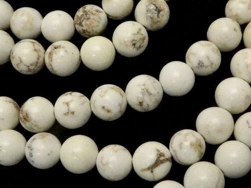 Magnesite, Round Gemstone Beads