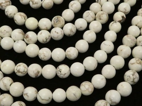 1strand $5.79! Magnesite  Round 6mm 1strand beads (aprx.15inch/38cm)