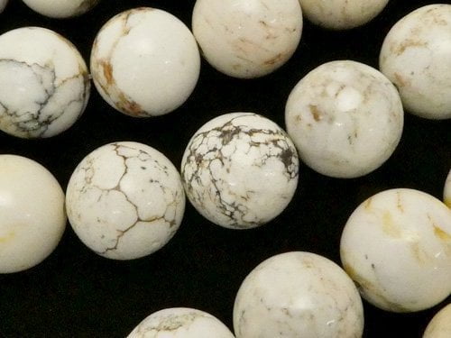 Magnesite, Round Gemstone Beads