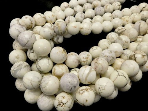 Magnesite  Round 16mm half or 1strand beads (aprx.14inch/35cm)