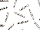 Metal Parts Tube 10x1.5mm Silver Color 10pcs