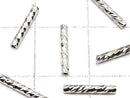 Metal Parts Tube 10x1.5mm Silver Color 10pcs
