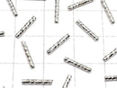 Metal Parts Tube 10x1.5mm Silver Color 10pcs