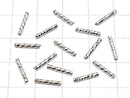 Metal Parts Tube 10x1.5mm Silver Color 10pcs