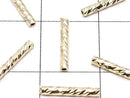 Metal parts Tube 10x1.5mm 18K gold coating 10pcs