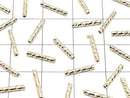 Metal parts Tube 10x1.5mm 18K gold coating 10pcs