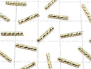 Metal Parts Tube 10x1.2mm 24K Gold Plated 10pcs