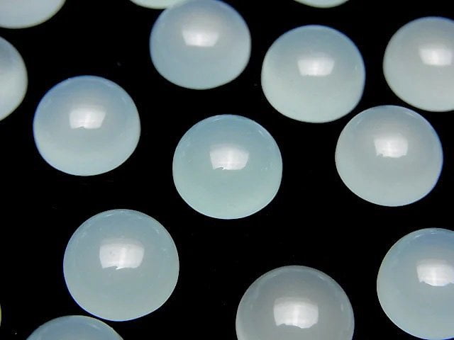 Cabochon, Chalcedony Gemstone Beads