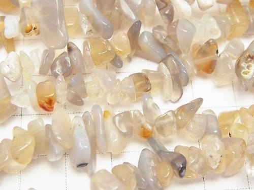 1strand $2.79! Gray Onyx (Natural Agate) Chips (Small Nugget) 1strand beads (aprx.33inch / 84cm)