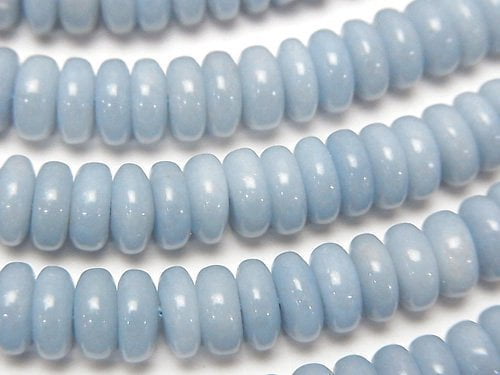 Angelite, Roundel Gemstone Beads