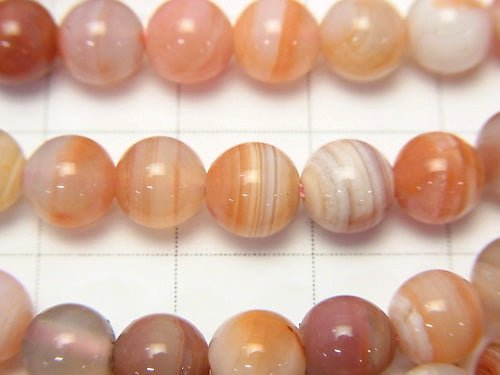 1strand $9.79! Pink Botswana Agate Round 6mm 1strand beads (aprx.15inch / 38cm)