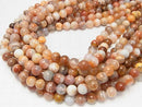 Pink Botswana Agate Round 8mm half or 1strand beads (aprx.15inch / 38cm)