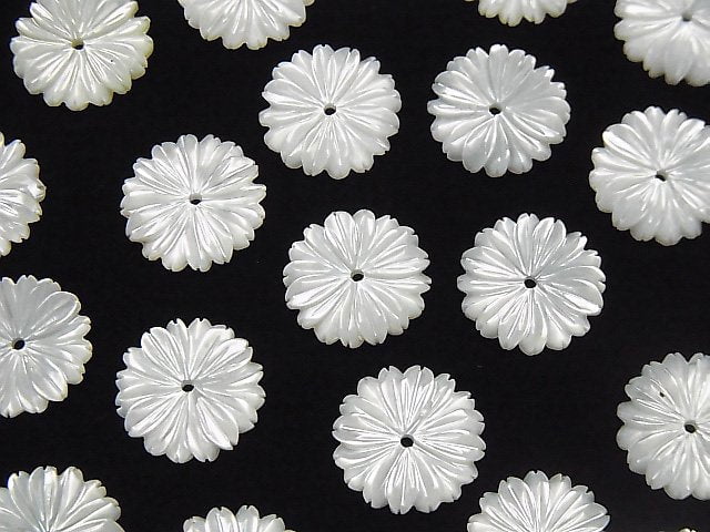 Flower, Mother of Pearl (Shell Beads) Pearl & Shell Beads