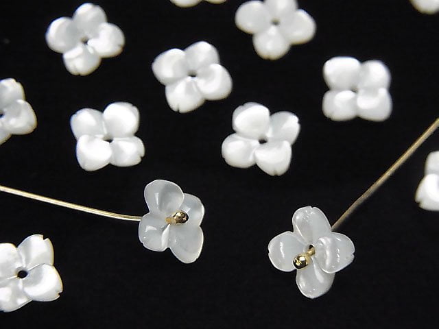 Flower, Mother of Pearl (Shell Beads) Pearl & Shell Beads