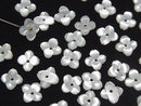 [Video] High Quality White Shell AAA Flower (4pcs Flower) [6mm][8mm][10mm] Center Hole 4pcs