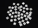 [Video] High Quality White Shell AAA Flower (4pcs Flower) [6mm][8mm][10mm] Center Hole 4pcs