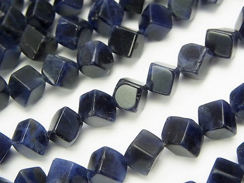 Cube, Sodalite Gemstone Beads