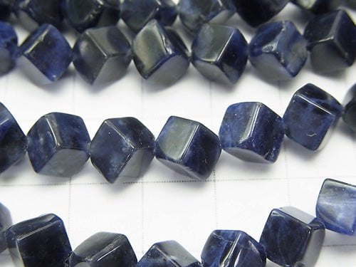 1strand $9.79! Sodalite AAA - Dice 9x9x9 1strand beads (aprx.15inch / 38cm)