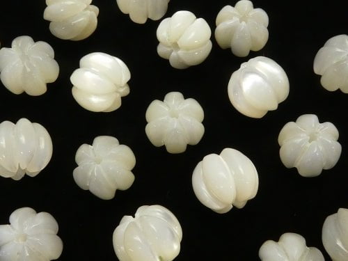 High quality White Shell (Silver-lip Oyster) AAA Pumpkin [8x7] [10x8] 3pcs $4.79