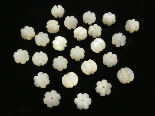 High quality White Shell (Silver-lip Oyster) AAA Pumpkin [8x7] [10x8] 3pcs $4.79