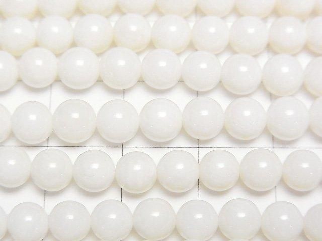 [Video] White Coral Round 6mm 1-strand beads (approx. 15 inches/38 cm)