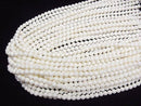 [Video] White Coral Round 6mm 1strand beads (aprx.15inch/38cm)