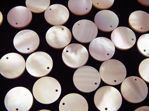 High Quality Pink Shell AAA Coin Shape [8mm] [10mm] [12mm] 5pcs