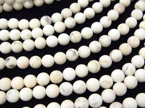 1strand $5.79! Frost Magnesite Round 8mm 1strand beads (aprx.15inch / 38cm)