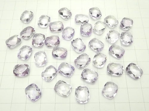 High Quality Light Color Amethyst AAA Undrilled Faceted Rectangle 11 x 9 mm 5pcs $12.99!