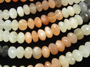 [Video] 1strand $39.99! High Quality Multicolor Moonstone AAA Faceted Button Rondelle 10 x 10 x 6 mm 1strand beads (aprx.7 inch / 18 cm)