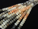 [Video] 1strand $39.99! High Quality Multicolor Moonstone AAA Faceted Button Rondelle 10 x 10 x 6 mm 1strand beads (aprx.7 inch / 18 cm)
