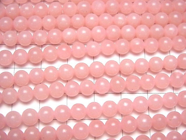 1strand $11.79! Pink Soap Stone AAA Round 6mm 1strand beads (aprx.15inch / 37cm)