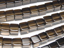 Cube, Smoky Quartz Gemstone Beads