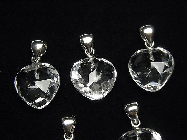 [Video]High Quality Crystal AAA Heart Cut Pendant 12x12mm Silver925
