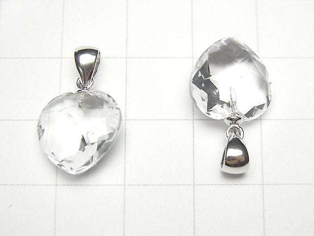 [Video]High Quality Crystal AAA Heart cut Pendant 12x12mm Silver925