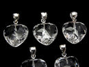 [Video]High Quality Crystal AAA Heart cut Pendant 14x14mm Silver925